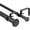 Black, variant on Urbanest Adjustable Double Curtain Rod Set Bouton Manhattan Finials – 1″ Front & 5/8″ Back Rod With Brushed Steel Rod, 48–84 Inches