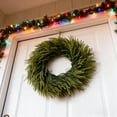 thumbnail image 3 of QLUEWX Artificial Norfolk Pine Wreath 24 Inch, Soft Touch Evergreen Front Door Wreath, Front Door Artificial Wreath for Christmas Holiday Decor, 3 of 5