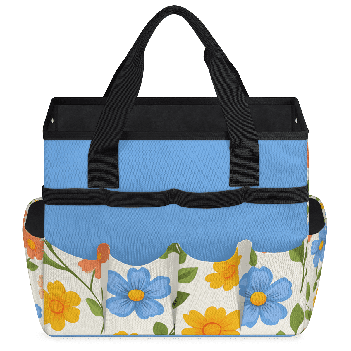 Gardening Tote Bag,Water-Resistant Garden Tool Organizer, Storage Bag with 10 External Pockets for Hand Tools, Ideal for Lawn and Yard Maintenance