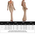 thumbnail image 3 of Vestido transparente de punto para mujer, vestido elegante y ajustado, vestido de fiesta de noche elegante, 3 of 6