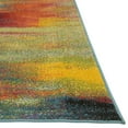 thumbnail image 4 of Unique Loom Amber Lyon Rug Multi/Blue 4' 1" x 6' 1" Rectangle Abstract Contemporary Perfect For Living Room Bed Room Dining Room Office, 4 of 7