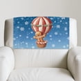 thumbnail image 5 of SCRAWLGOD Christmas Gingerbread Man Hot Air Balloon Print Blue 1 PCS PU Leather Headrest Cover Non Slip Sofa Headrest Protector for Recline Chair Head Rest Covers,17x27in, 5 of 7