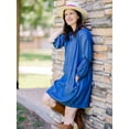 thumbnail image 3 of The Pioneer Woman 3/4 Smocked Sleeve Drop Shoulder Dress, Women's, Sizes XS-3X, 3 of 7