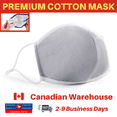 thumbnail image 1 of Reusable Cotton Face Mask - 2 Layer Grey, 1 of 1