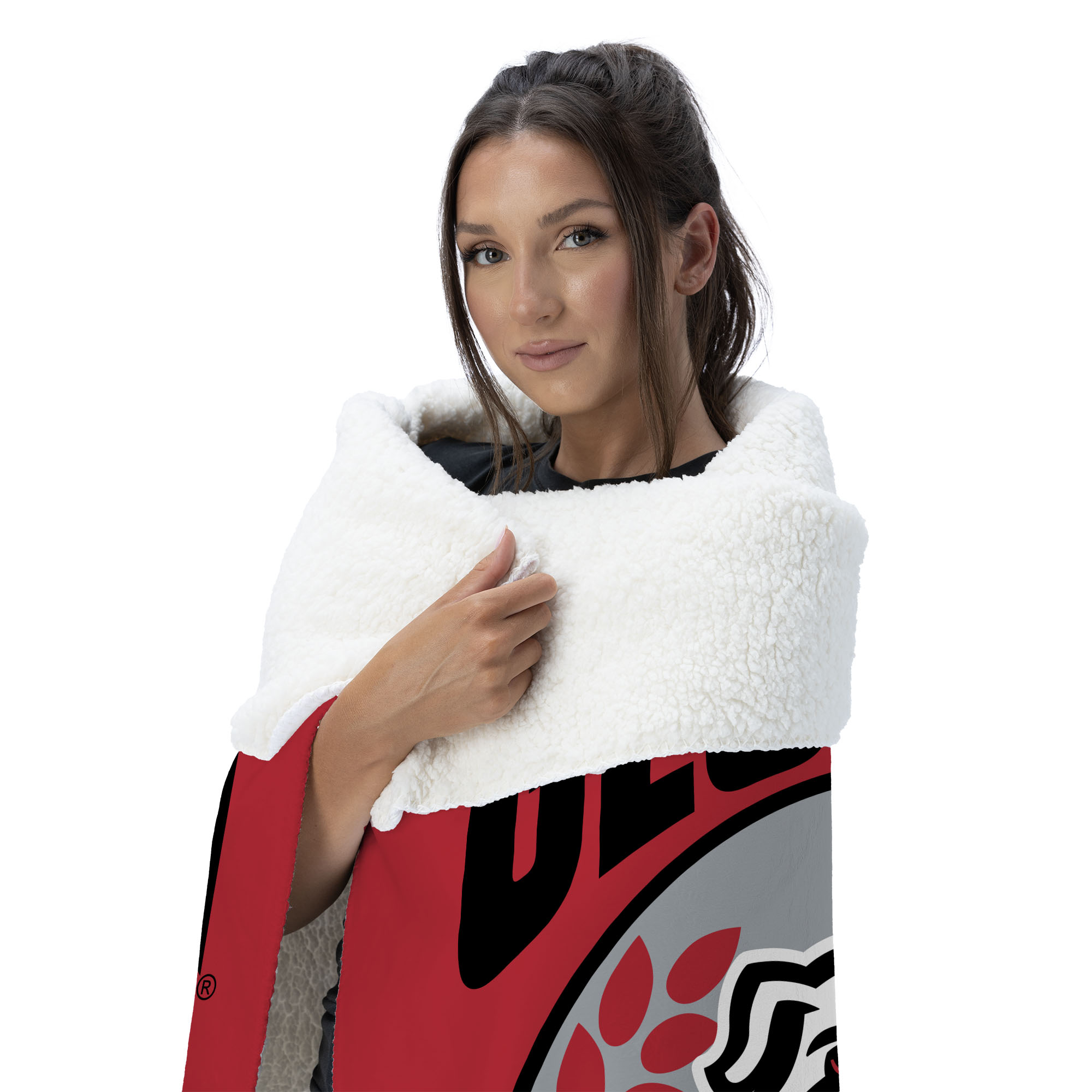 Georgia NCAA Apex Silk Touch Sherpa Throw 50x60 inches
