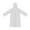 White #4, variant on Reusable EVA Rain Poncho for Adults - Lightweight Waterproof Raincoat (119x78cm) | Pack of 1 | White/Light Blue/Pink/Yellow Options | Travel & Outdoor Use