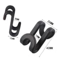 thumbnail image 3 of Mini Flocking Clothes Hanger Connector Hooks 10 Pack | Space Saving Closet Organizer | Velvet Hanger Cascading Clips | Multipurpose for Shirts Pants Accessories | Durable Compact Design, 3 of 5