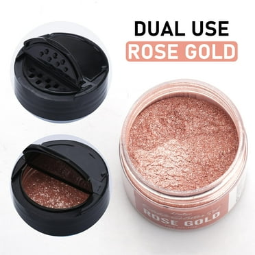 Edible Glitter - TWE5 30g Edible Luster Dust Metallic Food Coloring Glitter for Drinks, Baking, Cake Decorating - Edible Dust Powder Shimmer Sprinkle Powder for Icing, Cocktail, Candy (Rose Gold)