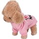 thumbnail image 2 of Ropa para perros/gatos Abrigo cálido con capucha de invierno - Ropa elegante para perros de peluche pequeños (rosa) brillar Electrónica, 2 of 5