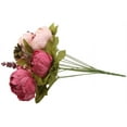 thumbnail image 4 of Visland Artificial Flowers Silk Peony Flower Vintage Peonies Bouquet DIY Wreath for Home Wedding Centerpieces Decor, 4 of 7