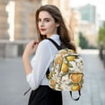 thumbnail image 6 of FORMRS Mini Backpack Purse for Women Quilted Travel Daypack Casual Shoulder Bag, Oranges Watercolor, 6 of 7