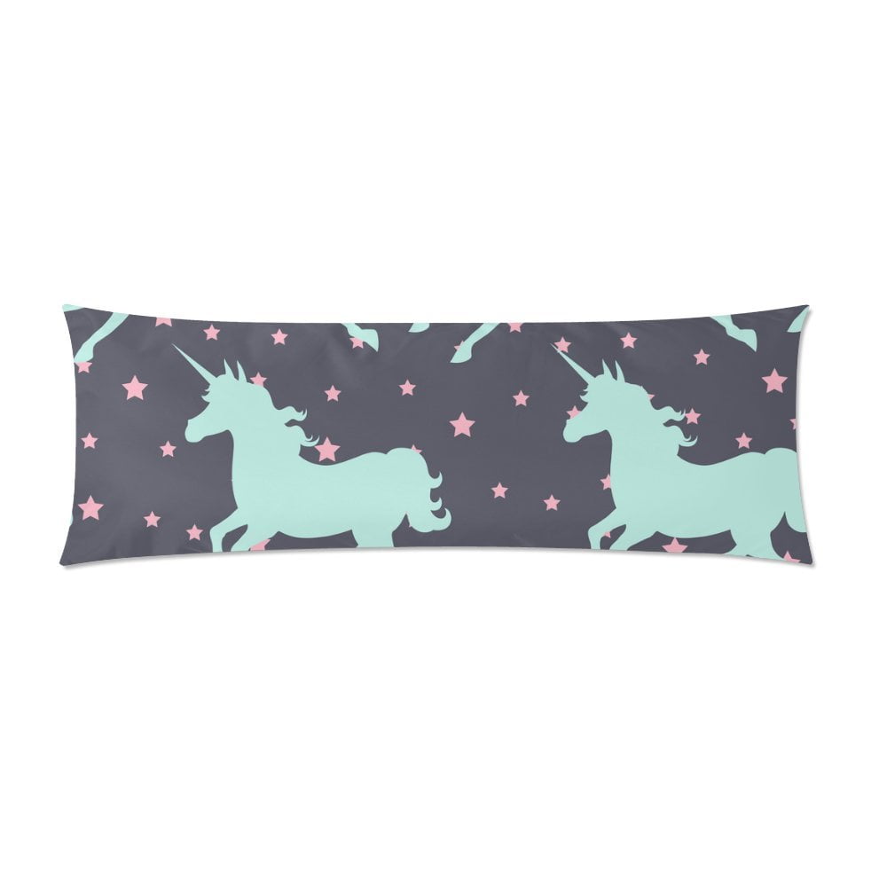 MKHERT Galloping Unicorn Body Pillow Pillowcase Pillow Protector Cushion Cover 20x60 Inch