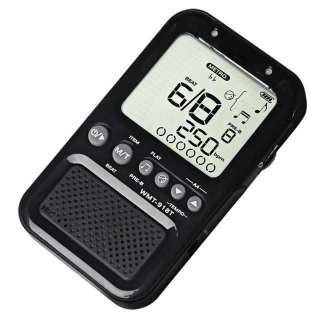 Naiovety Guitarra ukelele teclado de Piano metrónomo Digital instrumento de música sintonizador eléctrico Accesorios Accesorios para instrumentos musicales negro Naiovety OD0645-01