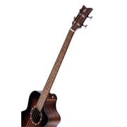 Ortega D7CE 4-String Acoustic Electric Cutaway Bass Guitar Bourbon Burst