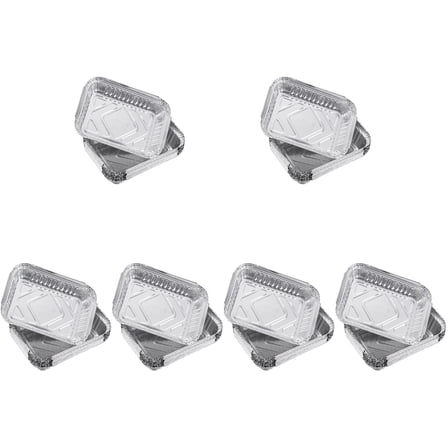 ETEREAUTY Disposable Bbq Drip Pans Aluminum Foil Tray for Barbecue 180Pcs