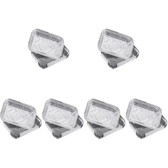 ETEREAUTY Disposable Bbq Drip Pans Aluminum Foil Tray for Barbecue 180Pcs