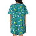 thumbnail image 6 of Sigee Cute Shark Turtle for Sleepwear Casual Pjs with Pockets Women's Pajamas Sets Shorts 2 Piece Short Sleeve Lounge Sets Small, 6 of 9