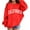 Red, variant on Kiijoy Toddler Girls Loose Sweatshirt California Printed Crew Neck Pullover, Sizes 3-4