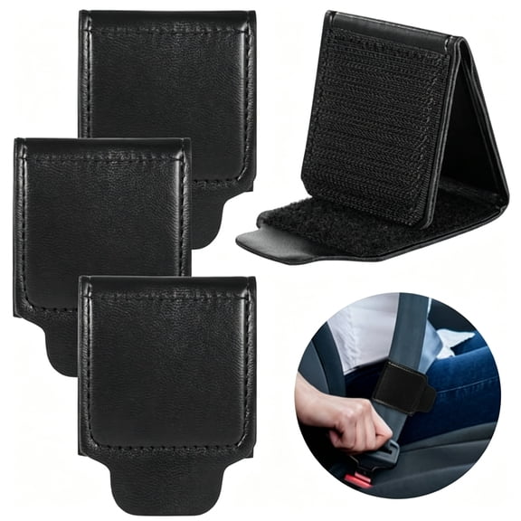 LADYGYM 4Pcs Car Seat Belt Adjusters,Neck & Shoulder Strap Positioner,Seatbelt Clip Fastener for Adults Comfortable Fit Safety Accessory for Car Truck