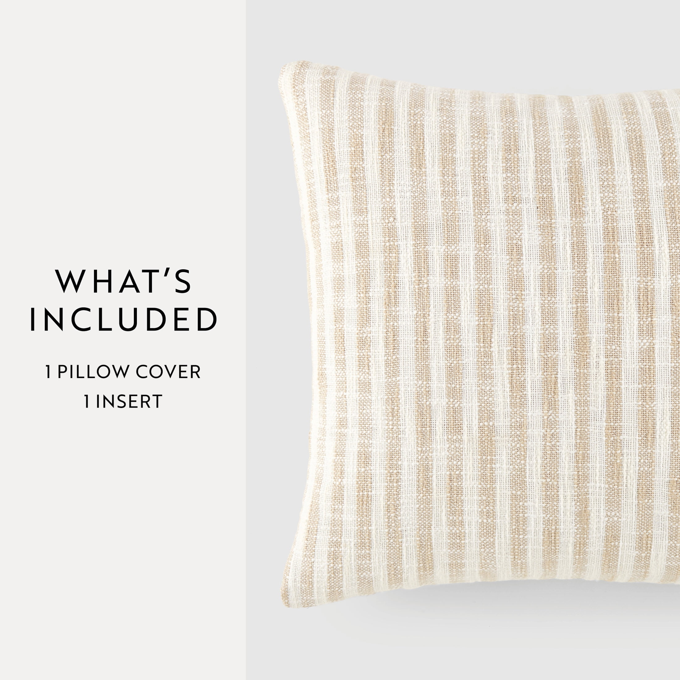 Noble Linens Yarn-Dyed Cotton Decor Throw Pillow in Bengal Stripe Pattern