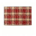 thumbnail image 2 of Christmas Plaid Placemats Place Mats Check Placemat Table Mats Decorative Kitchen Table Placemats, 2 of 7
