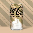 thumbnail image 4 of Coca-Cola Zero Sugar Holiday Creamy Vanilla Soda – 12 Pack, 12 fl oz Cans, 4 of 5