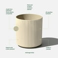 thumbnail image 3 of Veradek Demi Series  16" Plastic-Stone Planter - Sand, 3 of 11