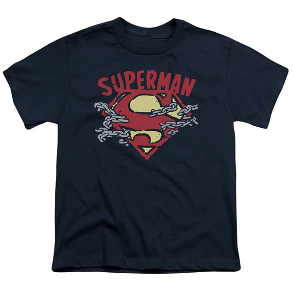 Superman - Chain Breaking - Youth Short Sleeve Shirt - Large