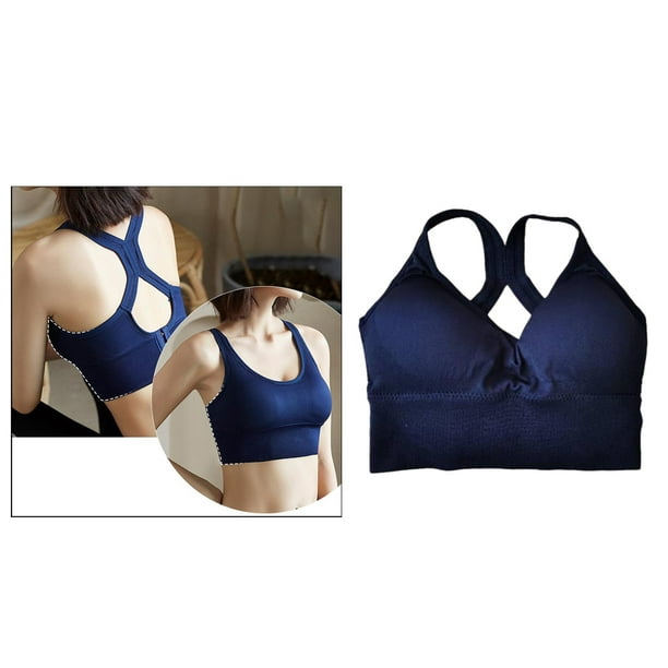 High support sports bra, dark blue, Champion Shock Absorber