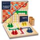 thumbnail image 1 of Set de juego Yellow Mountain Imports Snakes and Ladders, Ludo, 1 of 9