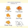 thumbnail image 3 of Gungon Cheese Seasoning Powder for French Fries, Popcorn Chicken, Fried Food Pack of 12, 3 of 6