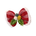 thumbnail image 4 of Diadema con horquilla para el pelo con forma de corazón para niña, accesorio para el cabello con flequillo y pinza lateral, elemento navideño, estilo dulce y fresco, 4 of 5