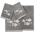thumbnail image 5 of Authentic Hotel and Spa  Turkish Cotton Figi 4PC Embellished Towel Set Charcoal, 5 of 5