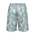 thumbnail image 3 of Men's Pajama Shorts Bottoms with Pockets Soft Lightweight Lounge Sleep Wear Hand Drawn Leaf, 3 of 6