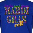 thumbnail image 4 of Inktastic Mardi Gras Let the Good Times Roll Long Sleeve Youth T-Shirt, 4 of 5