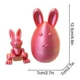 thumbnail image 3 of Taicans Prefilled Easter Egg,3D Printed Easter Eggs with Bunny Inside Bunny Eggs Fidget Toys Printed Bunny Toys with Movable Joints Easter Eggs Gift,Prefilled Easter Eggs Surprise Toys-E, 3 of 5