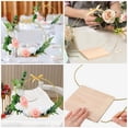 thumbnail image 3 of Centro de mesa para fiesta con aro floral de metal con base, corona de boda DIY, anillo DIY, 3 of 6