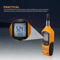 thumbnail image 4 of Termómetro Electrónico Pantalla Dual Termómetro De Humedad Digital Función Práctica Detector De Humedad Pantalla Lcd Luminosa Para La Industria Al Aire Libre Inevent TO002153-00, 4 of 7