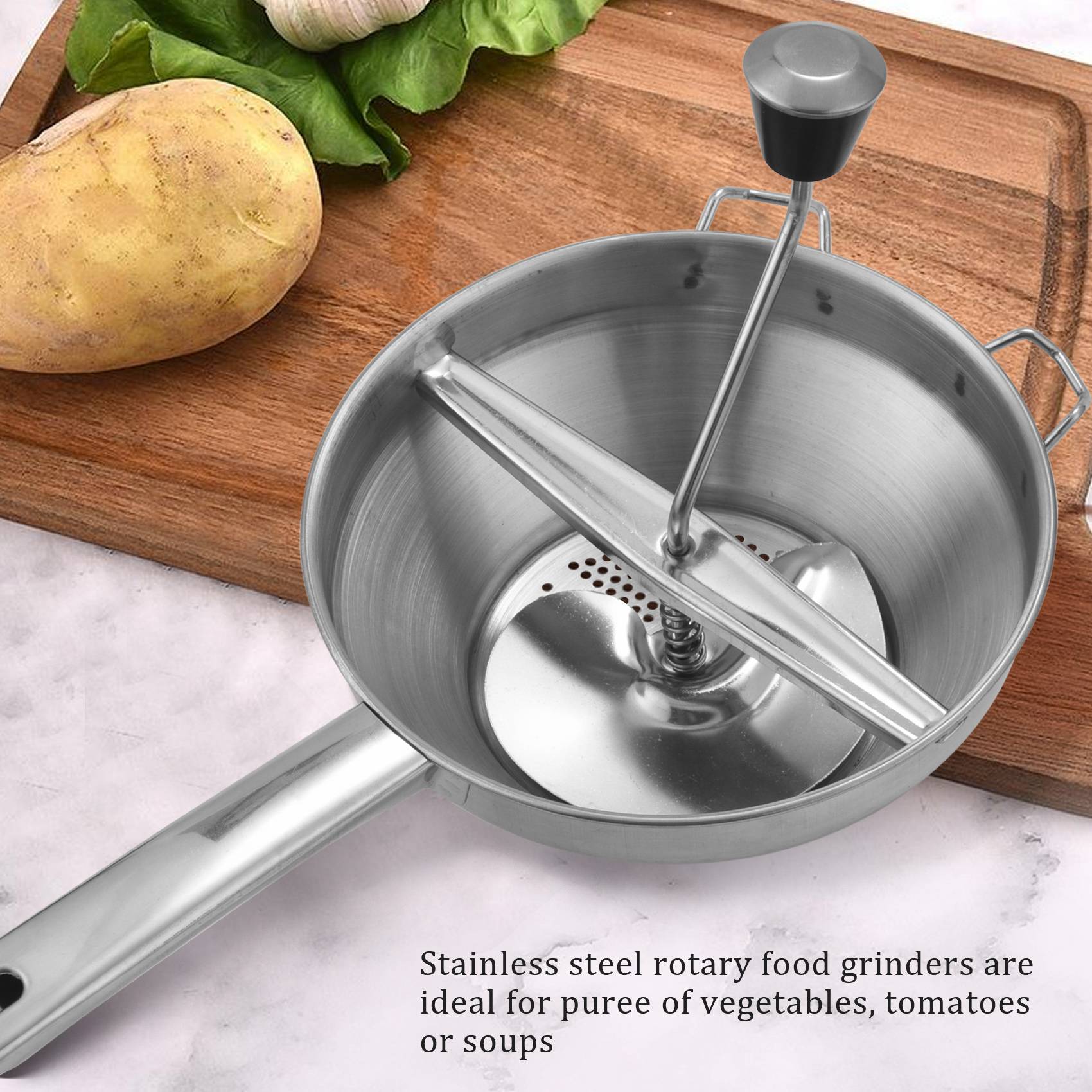 6 Presse-purée Manuels En Inox – Pour Pommes De Terre, Fruits, Légumes, Facile à Nettoyer