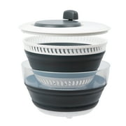 Prep Solutions Space-Saving 3 Quart Collapsible Salad Spinner with Easy Handle