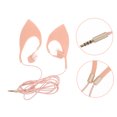 thumbnail image 4 of unbranded Auriculares Gaming Beige Con Micro Y Control En Cable Para Musical, 4 of 8