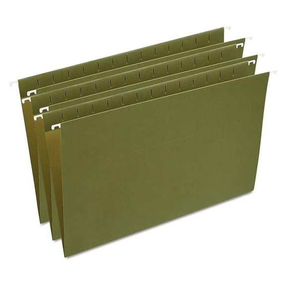 521252 Hanging File Folders Legal Size Standard Green 25/Box (521252)