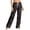 Black, variant on QWKLEAJ Halloween Pajama Pants Women Loose Fit Elastic Waist Lounge Pants Holiday Party Sleepwear Casual Home Trousers Pumpkin Cat Print Long Bottoms Comfy Nightwear