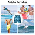 thumbnail image 5 of Kdxio Bowling Balls Print Men's Swim Trunks with Compression Liner 7 Inch Inseam Quick Dry Swim Shorts, 5 of 5