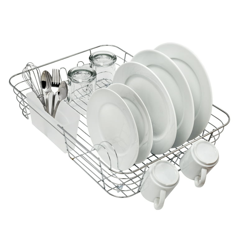 Seropy Extra Large 20.5″x13.7″ Roll Up Dish Drying Rack Over The