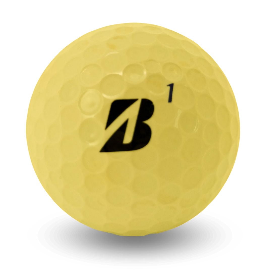 Mulligan - 12 Bridgestone  Tour B RX Yellow 2024 4A Near Mint Recycled Used Golf Balls, Yellow
