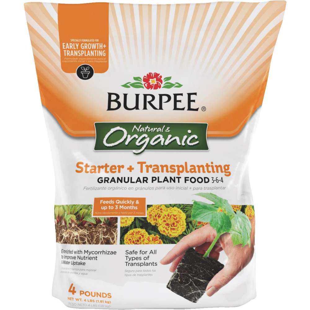 Burpee 4 Lb. 364 Organic Starter & Transplanting Dry Plant Food BP4ST