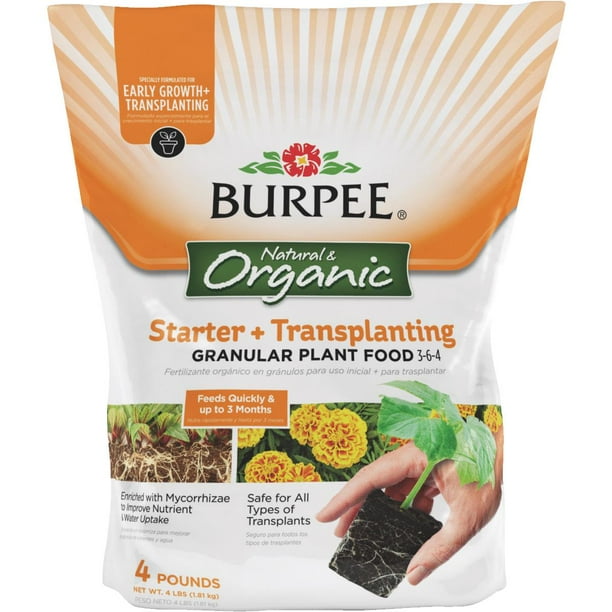 Burpee 4 Lb. 364 Organic Starter & Transplanting Dry Plant Food BP4ST