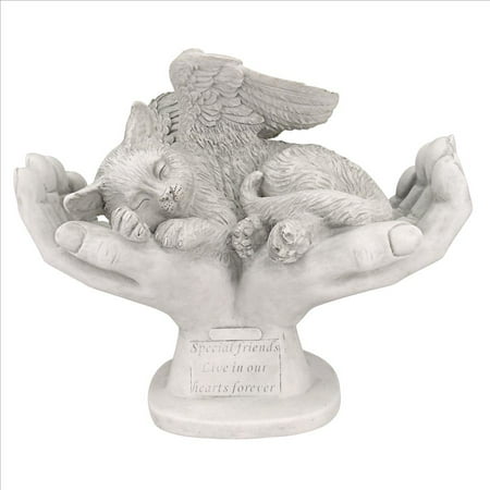 In God's Hands Cat Memorial Statue