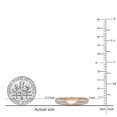 thumbnail image 4 of Dazzlingrock Collection Round White Diamond Anniversary Wedding Band Enhancer Guard Ring for Women (0.25 ctw, Color I-J, Clarity I1-I2) in 18K Rose Gold, Size 4, 4 of 5